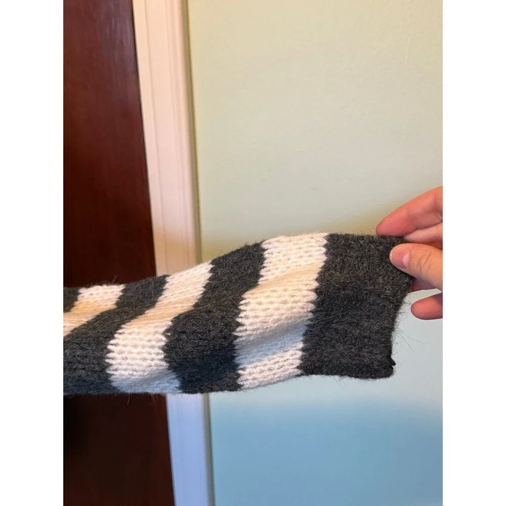 GAP luxe stripe NWT boatneck sweater size large
